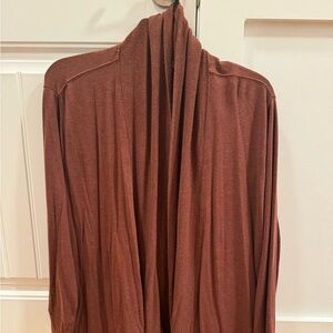 Brown Athleta wrap cardigan